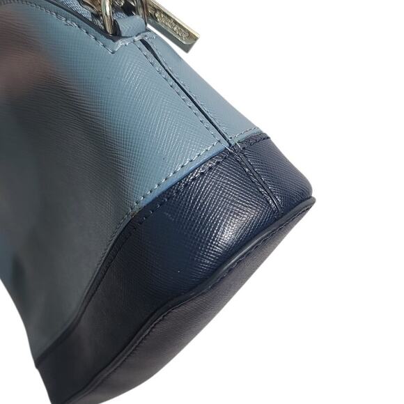 Kate Spade Spencer Dome Saffiano Leather Crossbody Small Two-Tone Blue EUC - Picture 6 of 7